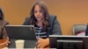 La abogada Laritza Diversent durante su exposición en conversatorio (Cubalex Facebook)