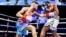 Robeisy Ramírez en combate contra Isaac Dogboe el 1 de abril de 2023. (ESPN Ringside/Twitter).