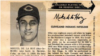 Miguelito "Mike" de la Hoz en una tarjeta de colección, en venta en el sitio Trading Card Database.