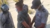 Arresto del opositor Yoel Bravo. (Foto Facebook de Daily Rodríguez)