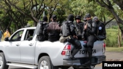 Represivos en Nicaragua.
