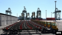 Vista de la terminal de contenedores del puerto del Mariel, construida por la brasileña Odebrecht con una financiación de 682 millones de dólares del Banco Nacional de Desarrollo Económico y Social (BNDES) de Brasil.