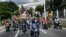 Simpatizantes del gobierno en las calles de Caracas.