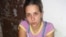 Arianna López tras 9 horas de violento interrogatorio en una unidad policial de Placetas. (Fotos: Facebook de Janny Corrales)