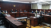 Vista de un tribunal en Cuba durante los juicios a los manifestantes del 11 de julio.