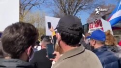 Cubanos en Washington D.C. cantan "Patria y Vida" Cubanos en Washington D.C. cantan "Patria y Vida"