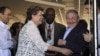 Dilma Rousseff, Raúl Castro y Marcelo Odebrecht durante inauguración del Mariel en enero de 2014.