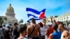 Más de mil personas fueron encarceladas tras las protestas antigubernamentales del 11 de julio de 2021. (YAMIL LAGE / AFP)