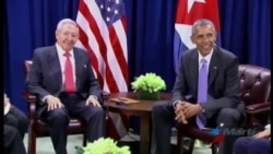 Raúl Castro y Barack Obama se reúnen en Nueva York Raúl Castro y Barack Obama se reúnen en Nueva York