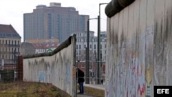 Hueco de 19 metros en la parte del muro de Berlín de la calle Bernauer.